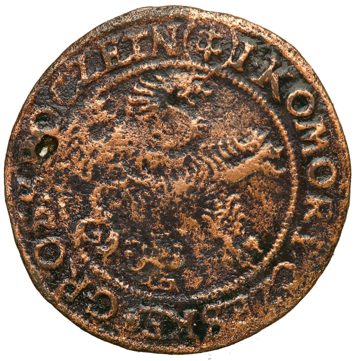 Czechy, Bohemia. Rudolf II (1579-1611). Grosz – żeton 1584, Kutná Hora (Kuttenburg)